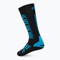Ski socks Mico Heavy Weight Superthermo Primaloft Merino Ski nero turchese 2