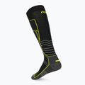 Ski socks Mico Medium Weight Superthermo Natural Marino Ski nero/giallo fluo 2