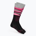 Women's ski socks Mico Light Weight Superthermo Natural Merino Ski nero/fucsia fluo