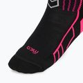 Women's ski socks Mico Medium Weight Warm Control Ski nero/fucsia fluo 3