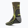 Mico Light Weight X-Performance Hike Crew grey-green trekking socks CA03071 2