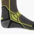 Mico Light Weight X-Performance Hike Crew grey-green trekking socks CA03071 4