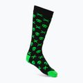 Mico Medium Weight Warm Control Ski children's socks black-green CA02699