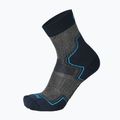 Mico Light Weight Extra Dry Hike Crew navy blue trekking socks CA03069