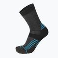 Mico Medium Weight Crew Outdoor Tencel trekking socks navy blue CA01550 4