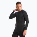 Men's Mico Odor Zero Round Neck thermal T-shirt black IN01450