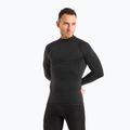 Men's thermal active sweatshirt Mico Odor Zero Mock Neck nero