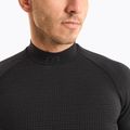 Men's Mico Odor Zero Mock Neck thermal T-shirt black IN01451 3