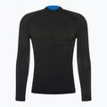 Men's Mico Odor Zero Mock Neck thermal T-shirt black IN01451 6