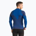 Men's Mico Warm Control Round Neck thermal T-shirt blue IN01850 2