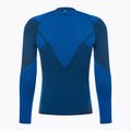 Men's Mico Warm Control Zip Neck thermal T-shirt blue IN01852 2