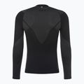 Men's Mico Warm Control Zip Neck thermal T-shirt black IN01852 7