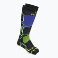 Ski socks Mico Medium Weight Warm Control Ski nero/giallo fluo