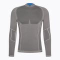 Men's Mico Odor Zero Mock Neck thermal T-shirt grey IN01451 5