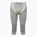 Men's Mico Odor Zero Ionic+ 3/4 grey thermal pants CM01454