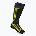 Ski socks Mico Light Weight Odor Zero X-Static Ski antracite/giallo fluo