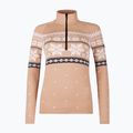 Women's thermal sweatshirt Newland Isalind Half Zip biscuit/white