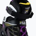 Children's roller skates FILA Wizy G black/yellow magenta 5