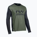 Northwave Edge LS 47 men's cycling jersey green/black 89201301