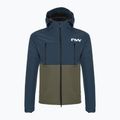 Men's Northwave Easy Out Softshell deep blue / forest green cycling jacket