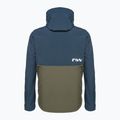 Men's Northwave Easy Out Softshell deep blue / forest green cycling jacket 2