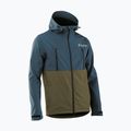 Men's Northwave Easy Out Softshell deep blue / forest green cycling jacket 5