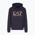 Men's sweatshirt EA7 Emporio Armani Train Logo Series Big Logo Hoodie armani blue
