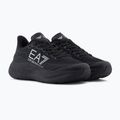 Shoes EA7 Emporio Armani Wave Cracking full black / silver 9