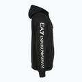 Men's sweatshirt Emporio Armani EA7 Train Logo Series Extended Logo Hoodie Fz black / white 3