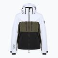 Men's ski jacket EA7 Emporio Armani Ski Kitzbuhel Protectum7 Colorblock white / black / grape leaf