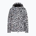 Women's ski jacket EA7 Emporio Armani Ski Kitzbuhel Softshell fancy white animalier