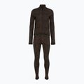 Women's thermal underwear set EA7 Emporio Armani Ski Jacquard Knitted fancy brown animal print