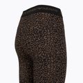 Women's thermal underwear set EA7 Emporio Armani Ski Jacquard Knitted fancy brown animal print 10