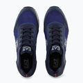 Shoes EA7 Emporio Armani Black & White Suede sky captain / deep cobal / mineral 5