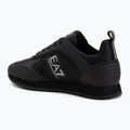 Shoes EA7 Emporio Armani Black & White Carbon triple black / silver logo 3