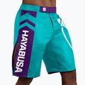 Hayabusa Icon Fight teal/white training shorts 2
