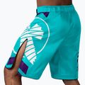 Hayabusa Icon Fight teal/white training shorts 3
