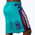 Hayabusa Icon Fight teal/white training shorts 4