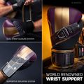 Hayabusa Marvel's Batroc purple/gold boxing gloves 16