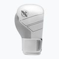 Hayabusa S4 Leather white boxing gloves 2