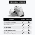Hayabusa S4 Leather white boxing gloves 7