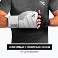 Hayabusa S4 Leather white boxing gloves 10