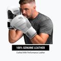 Hayabusa S4 Leather white boxing gloves 11
