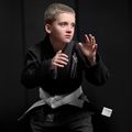GI for children's Brazilian jiu-jitsu Hayabusa Essential black 4