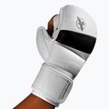 Hayabusa T3 Hybrid white/black grappling gloves 4