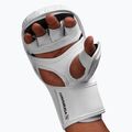 Hayabusa T3 Hybrid white/black grappling gloves 6