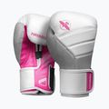 Hayabusa T3 boxing gloves white and pink T314G 7