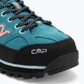 Women's trekking boots CMP Moon Low Wp teal/red fluo 7