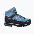 Women's trekking boots CMP Moon Mid WP teal/red fluo 2