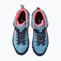 Women's trekking boots CMP Moon Mid WP teal/red fluo 3